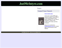 Tablet Screenshot of joelmcintyre.com